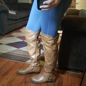 Caramel brown boots